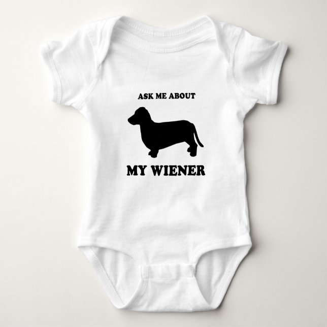 Fragen Sie mich über mein wiener2 Baby Strampler (Vorderseite)