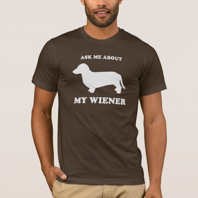 Fragen Sie mich über mein wiener2 T-Shirt (Vorderseite)