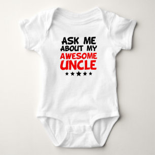 Fragen Sie mich über meinen fantastischen Onkel Baby Strampler