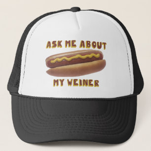 FRAGEN Sie MICH ÜBER MEINEN WEINER Hut Truckerkappe