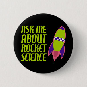 Fragen Sie mich über Rocket-Wissenschaft Button