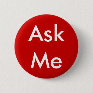 Fragen Sie mir Geschäft des Knopf-4, Hochzeit, Button