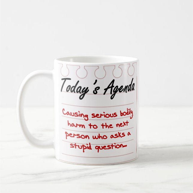 Fragen Sie nicht dumme Fragen Kaffeetasse (Links)