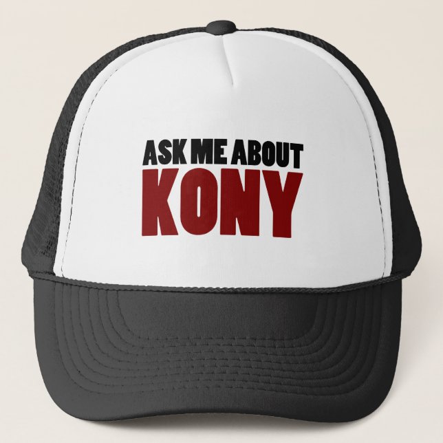 Fragen Sie über Frage Kony 2012 Endjosephs Kony Truckerkappe (Vorderseite)