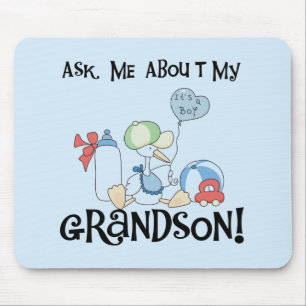 Fragen Sie über meine Enkel-T-Shirts und Geschenk Mousepad