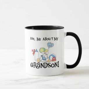 Fragen Sie über meine Enkel-T-Shirts und Geschenk Tasse