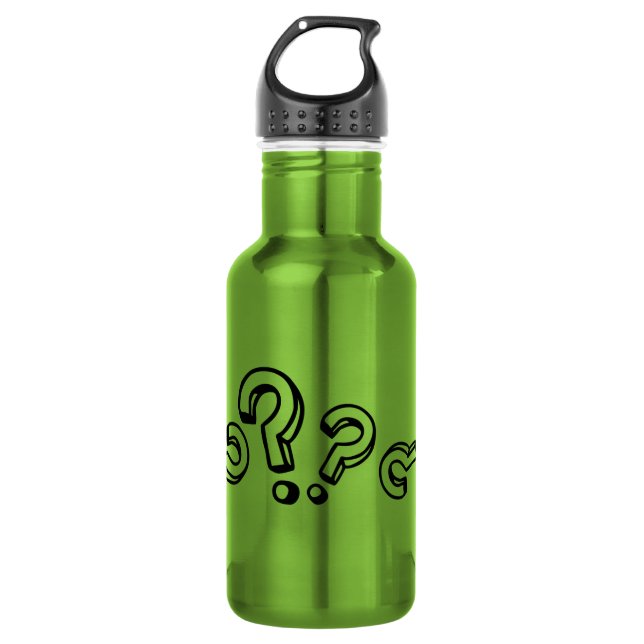 Fragen Trinkflasche (Vorderseite)