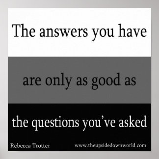 Fragen und Antworten Poster