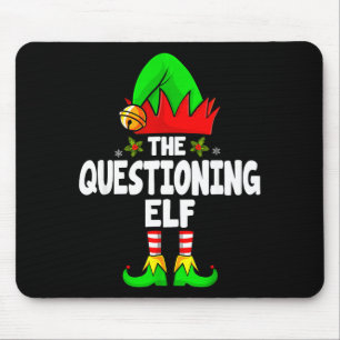 Fragende Elfengruppe Weihnachten Lustige Pyjama-Pa Mousepad