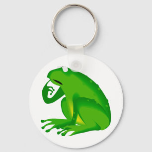 fragenfrosch schlüsselanhänger