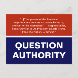 Fragestellerin - Anti-Trump-Karos und -Balancen Postkarte