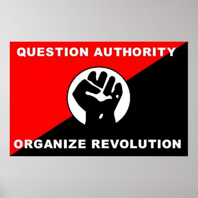 Fragestellerin Organisation eines Revolutionsplaka Poster (Vorne)