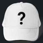 ? Fragezeichen auf dem Symbol bestickt Truckerkappe<br><div class="desc">? - Fragezeichen. Ein Fragezeichen anstelle einer Glühbirne,  um Verwirrung anstelle einer großartigen Idee zu symbolisieren!</div>