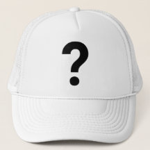 ? Fragezeichen auf dem Symbol bestickt
