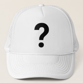 ? Fragezeichen auf dem Symbol bestickt Truckerkappe