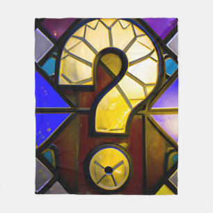 Fragezeichen Fleecedecke