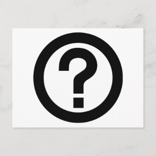 Fragezeichen fragen Fragen-Symbol-Interpunktion Postkarte