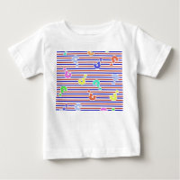 Fragezeichen Funky Stripes Baby Bodysuit
