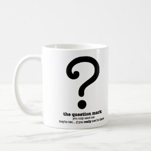 Fragezeichen-Grammatik-Tassen-lustige Kaffeetasse