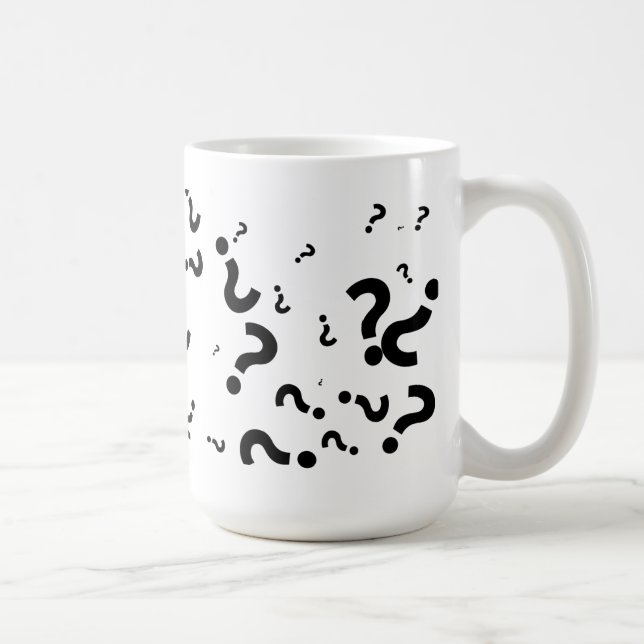 Fragezeichen Kaffeetasse (Rechts)