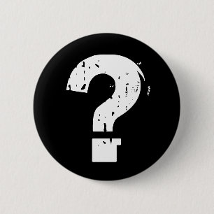 Fragezeichen-Knopf auf Schwarzem Button