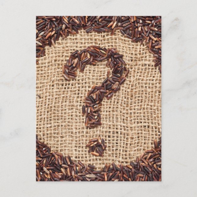 Fragezeichen Postkarte (Vorderseite)