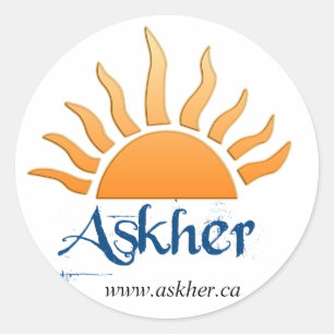 Fragezeichen Runder Aufkleber