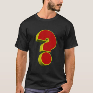 Fragezeichen T - Shirt 3D