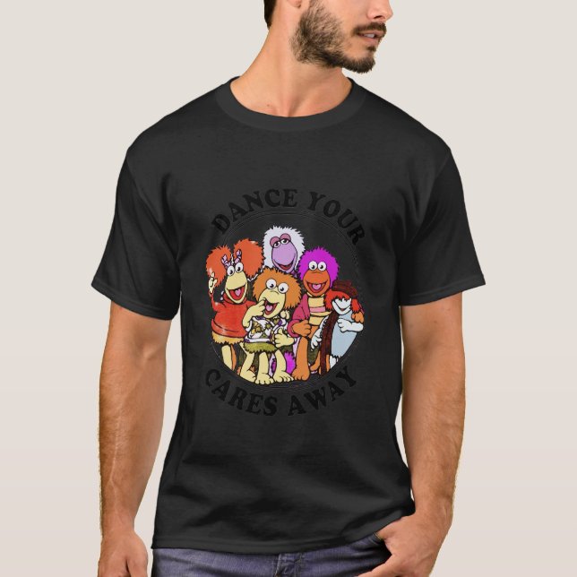 Fraggle Rock Dance Your Cares T-Shirt (Vorderseite)