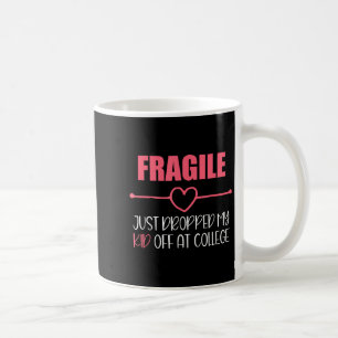 Fragil, dass ich gerade bei Uni herabgeworfen habe Kaffeetasse