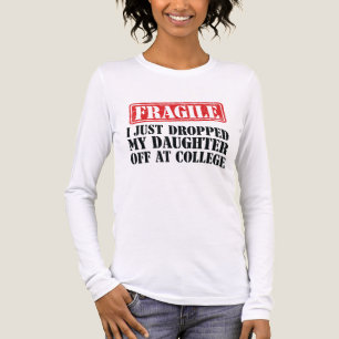 Fragil, dass ich meine Tochter gerade in der Uni a Tri-Blend Shirt
