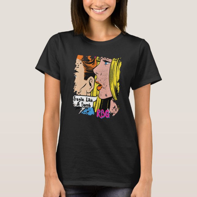 Fragil wie Bombenweiblicher Pop mein Körper gestör T-Shirt (Vorderseite)