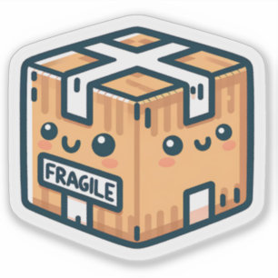 Fragile Aufkleber für kleine Unternehmen oder Gesc