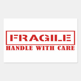 Fragile Aufkleber - vorsichtig handhaben - Fargile