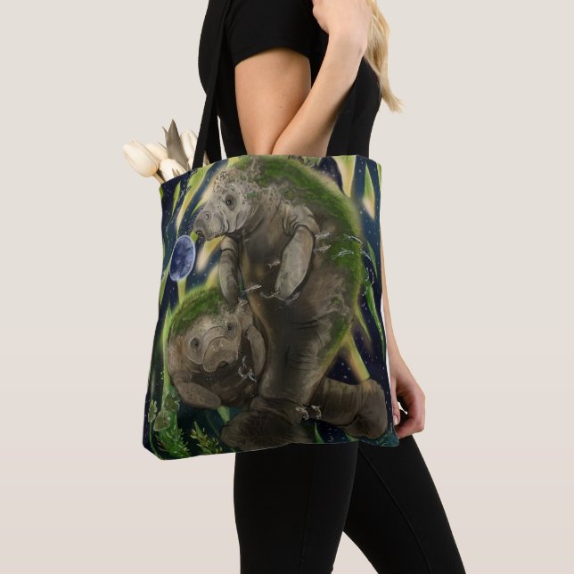 Fragile Balance Manatees Tasche (Von Nahem)