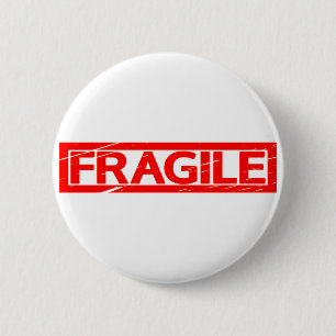 fragile Briefmarke Button