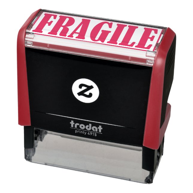 Fragile Geschäftsstelle Gerahmtes einfaches Wort Permastempel (Produkt)