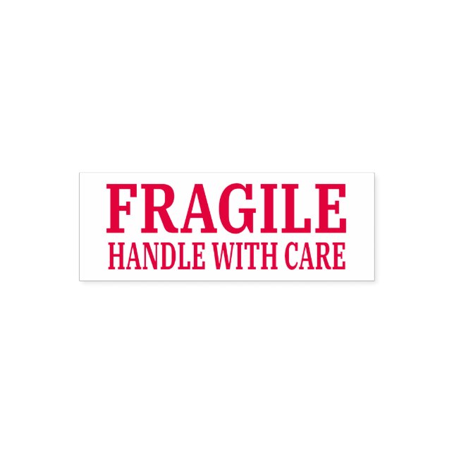 Fragile Handhabung mit Sorgfalt Permastempel (Design)