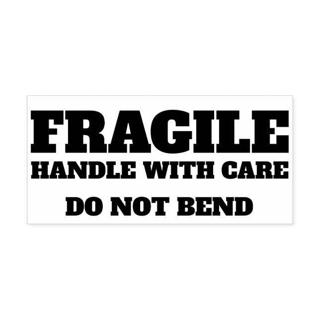 Fragile Handhabung mit Vorsicht nicht binden Gummistempel (Prägung)