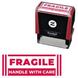Fragile (Handle with Care Order) Business Office Permastempel