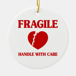 Fragile Herzinsuffizienz Keramik Ornament