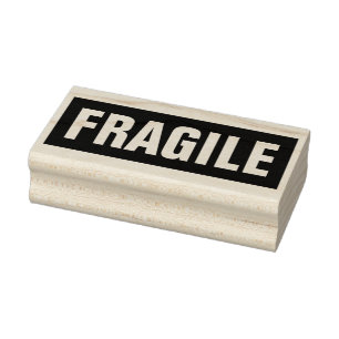 Fragile Mailing Gummistempel