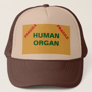 Fragile menschliche Organhubschrauberhut Truckerkappe
