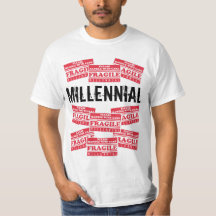 Fragile Millenniums-Labels, bitte mit Vorsicht umg