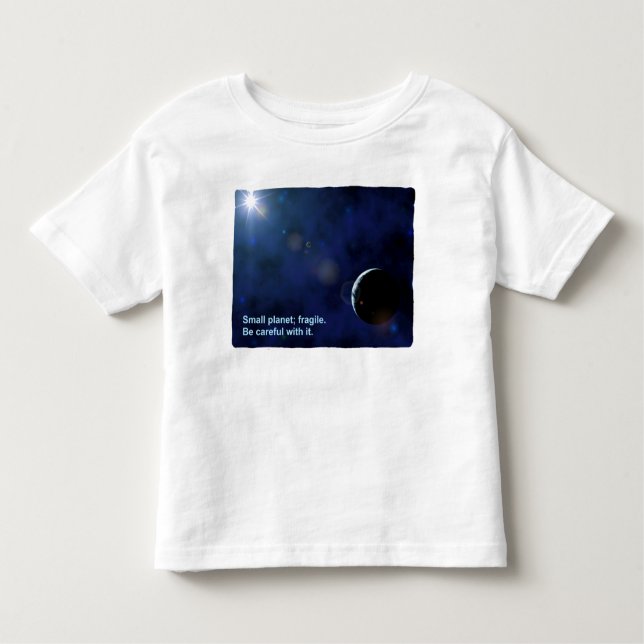 Fragile Planet Kleinkind T-shirt (Vorderseite)