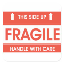 Fragile Schilder