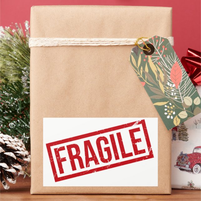 FRAGILE Shipping Labels | Handle With Care Sticker (Feiertag)