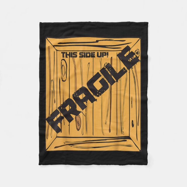 Fragile Shirt Halloween Christmas Costume Movie Sh Fleecedecke (Vorderseite)