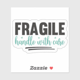 FRAGILE - Umgang mit Vorsicht Aufkleber