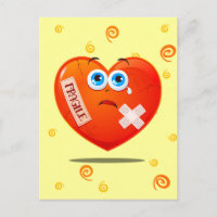 Fragiles Herz, Postkarte